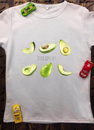 Мужская футболка с принтом - avocado set
