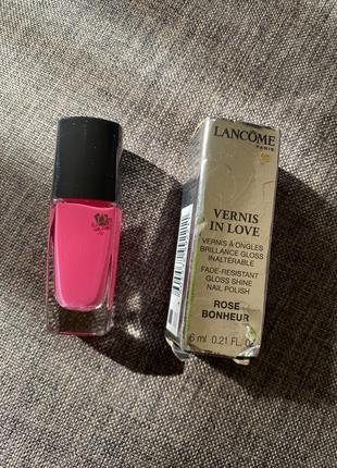 Швидкосохнучий лак для нігтів lancome vernis in love # rose bonheur