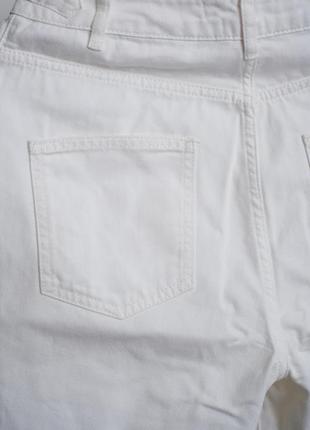 Белые джинсы прямые5 фото