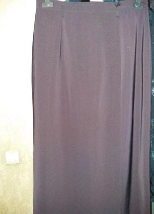 Длинная бордовая юбка2 фото