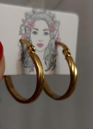 Медаль серьги конго 2см круглые колечка купить медзолото медицинская нержавеющая сталь фораджо5 фото