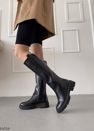 Чоботи єврозима жіночі натуральна шкіра