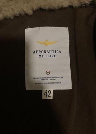 Шкіряна куртка aeronautica militare (42) made in italy3 фото