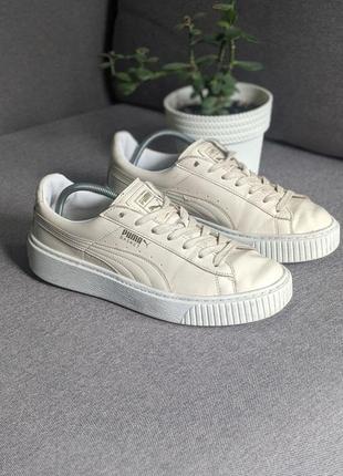 Puma basket mujer blancas cheap