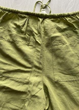 Аутфит дафная брюки брюки палаццо прямые широкие лен топ лонгслив кофтонка лонг укороченный клеш y2k винтаж пинсорт6 фото