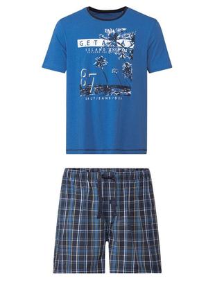 Пижама мужская футболка+шорты livergy2 фото