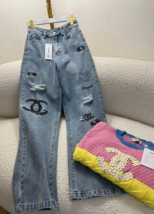 Стильні джинси в стилі chanel
