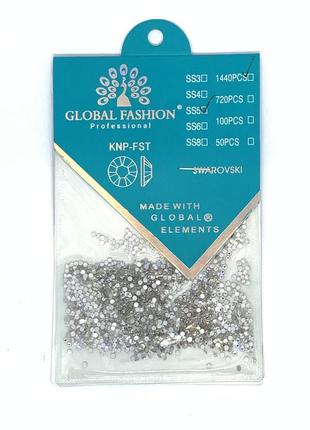 Камені сварівські ss5 1440 шт global fashion прозорі