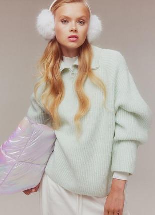 Свитер оверсайз с молнией h&m 1195954001