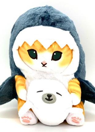 М'яка іграшка кіт акула з морським котиком 20 см плюш2 фото