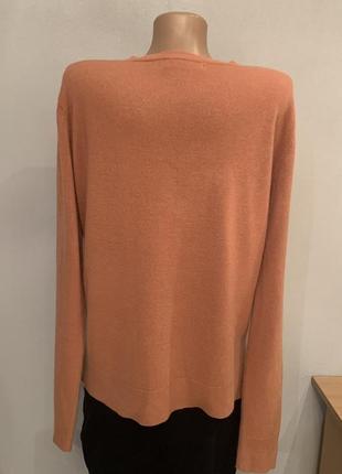 Стильный пуловер терракотового цвета3 фото