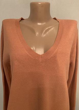 Стильный пуловер терракотового цвета2 фото