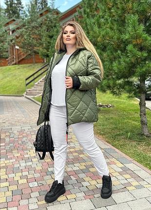 Куртка зимова з капюшоном застібка змійка кишені на кнопці