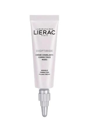 Крем-філер для корекції зморшок навколо очей lierac dioptiride wrinkle correction filling cream1 фото