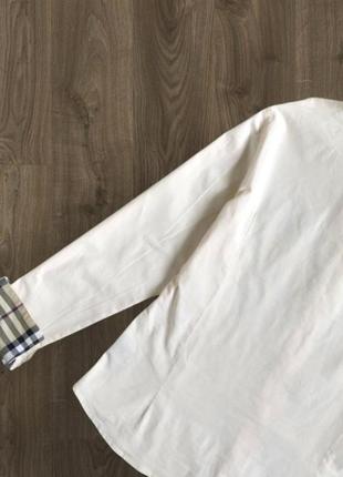 Рубашка burberry блуза хлопок в клетку9 фото