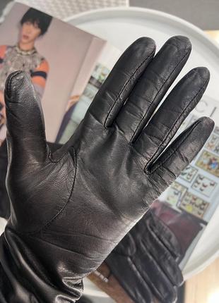 Довгі шкіряні рукавички з натуральної шкіри оригінал tosca blu🔥6 фото