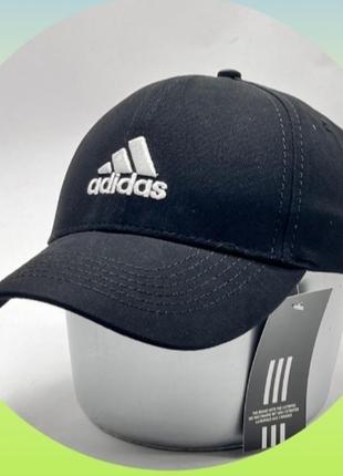 Бейсболка унісекс чорна 🖤, кепка коттон 100% україна, кепка в стилі adidas адідас чорна коттон