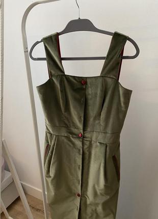 Платье-сарафан, бархат