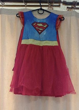 Сукня супергерл супергерой на дівчинку,дитячий2 фото