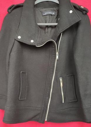 Шерстяная куртка - косуха от zara6 фото