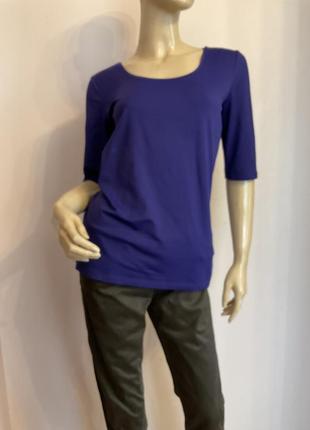 Фиолетовая фирменная блузка / l / brend boss