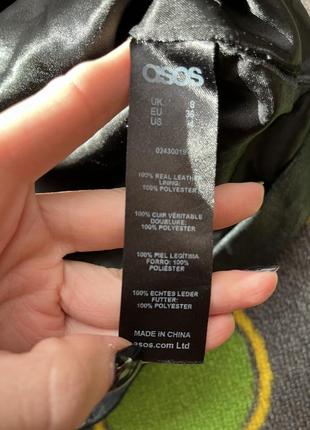 Кожаная юбка натуральная кожа asos xs-s4 фото