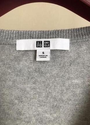 Пуловер, джемпер uniqlo (кашемир, хлопок)2 фото