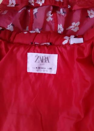 Куртка демисезон zara baby 80 см для девочки  новая4 фото