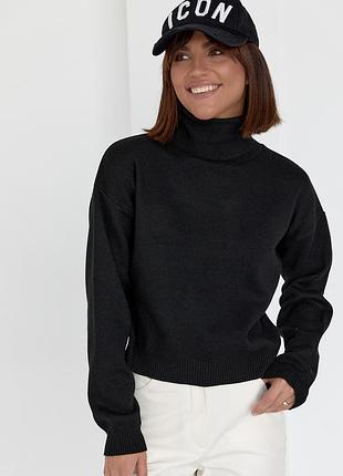 Базовый вязаный гольф женский, джемпер, свитер