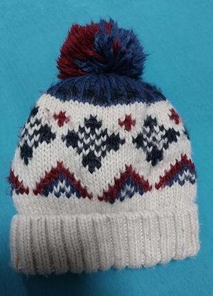 Качественная стильная теплая толстая шапка бренда next