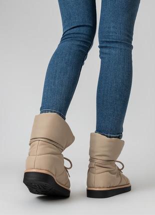 Ботинки женские зимние цвета хаки 484цz-в10 фото