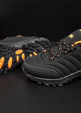 👟чоловічі кросівки merrell vibram black & orange👟2 фото