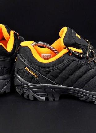 👟чоловічі кросівки merrell vibram black & orange👟3 фото