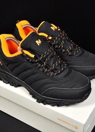 👟чоловічі кросівки merrell vibram black & orange👟4 фото