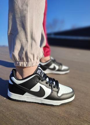 Кроссовки nike sb dunk low white black