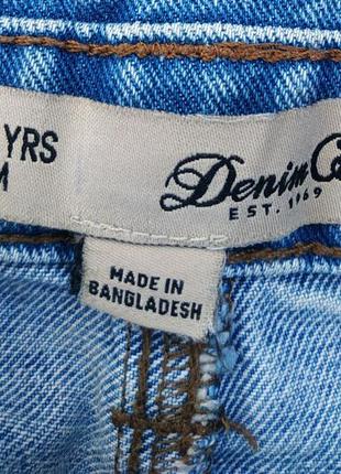 Стильный джинсовый комбинезон denim co с шортами и кружевом2 фото