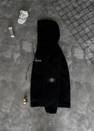 Чоловічої худі stone island м'ягуська чорний xxl5 фото