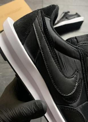 Чоловічі кросівки найк, стильні чорні демісезонні nike ld sakai black white4 фото