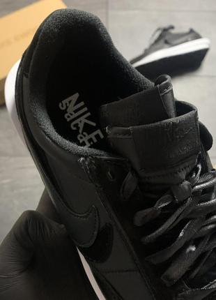 Мужские кроссовки найк, стильные чёрные демисезонные nike ld sakai black white5 фото