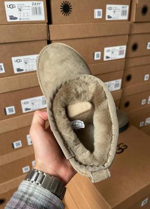 Женские угги ugg ultra mini platform khaki3 фото