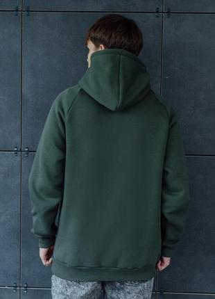 Толстовка staff khaki basic fleece oversize4 фото