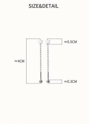 Серебряные серьги "звездочки"4 фото
