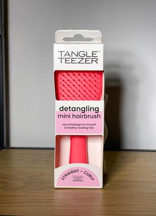 Щетка для волос tangle teezer the wet detangler mini pink punch1 фото