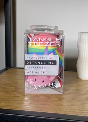 Щетка для волос tangle teezer the original mini rainbow the unicorn7 фото