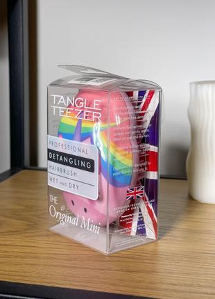 Щетка для волос tangle teezer the original mini rainbow the unicorn8 фото