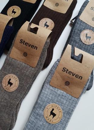 Теплі вовняні шкарпетки steven2 фото