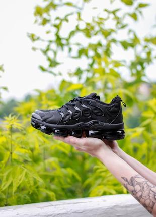 Кроссовки nike air vapormax plus triple black1 фото