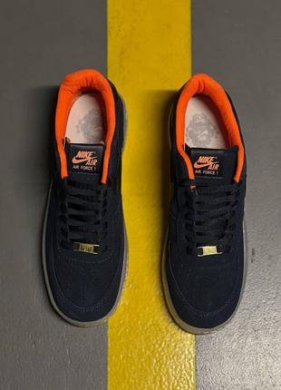 Мужские кроссовки nike air force blue orange5 фото