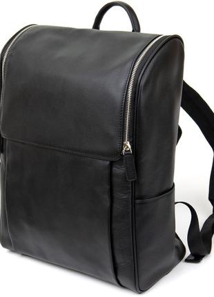 Рюкзак vintage 14523 шкіряний чорний