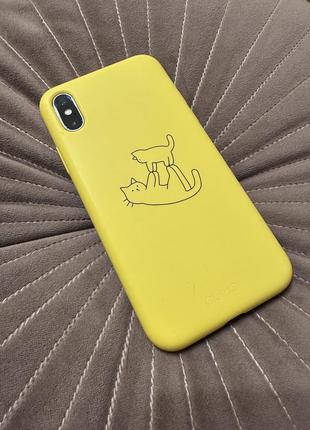 Чохол для iphone xs жовтий